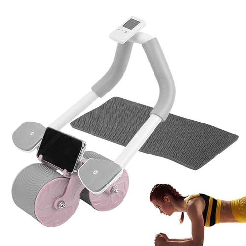Ab Rollers Wheel Kit - Tragbares Automatisches Rebound-Bauchrad | Weit Verbreitetes Bauch-Übungsrad | Rebound-Trainingsgeräte Für Frauen, Männer Und Erwachsene von Jhcozkas