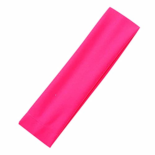 12 Farben Damen Stirnband Yoga Stirnband Sport-Stirnband Baumwolle elastisches Stirnband Sport Stirnband fürs Fitnesstraining, Joggen, Tennis, Sport, Yoga (Hot Pink) von JiJiRuDU