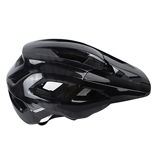 Jiawu Mountainbike-Helm, Fahrradhelme für Erwachsene, Männer und Frauen, Einteiliger Rennradhelm, Verstellbare Größe, Leichter MTB-Fahrradhelm mit 13 Belüftungsöffnungen (Schwarz) von Jiawu