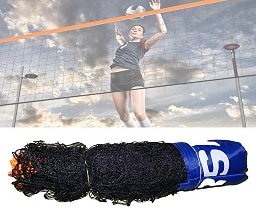 Jilijia 3–6 Meter verstellbares, faltbares Mini-Tennis- und Badminton-Kombi-Volleyball-Netz für Kinder, tragbar, für den Garten, Mini-Tennisnetz für Spieltraining (ohne Regal), 5 m von Jilijia
