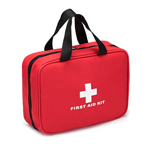 Erste Hilfe Tasche, kleine Erste Hilfe Tasche, rot Erste Hilfe Tasche, kleine tragbare Medizin Outdoor Reise Rettungstasche Tragetasche Tragetasche Erste Responder für Camping von Jipemtra