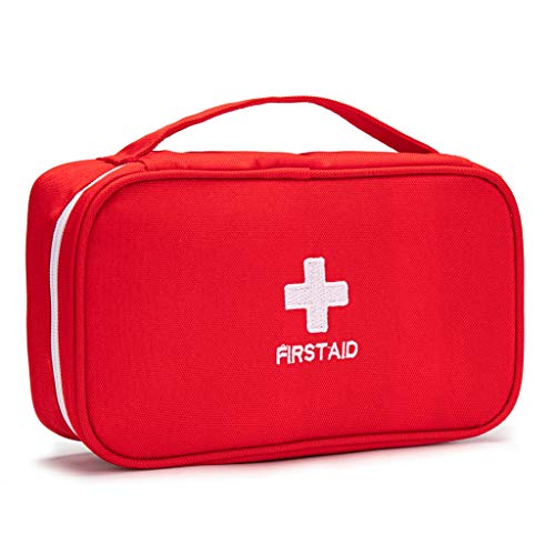 Erste Hilfe Tasche, kleine Erste Hilfe Tasche, rot Erste Hilfe Tasche, kleine tragbare Medizin Outdoor Reise Rettungstasche Tragetasche Tragetasche Erste Responder von Jipemtra
