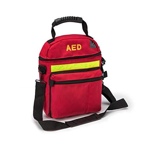 Jipemtra Erste-Hilfe-Tasche AED Medizinische Tasche Erste Hilfe Tasche Leere Rettung Defibrillator Tasche Erste Hilfe Tasche für Notfall kritischen Gesundheitsschutz (nur Tasche) (rot) von Jipemtra
