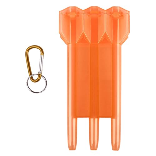 Jiqoe Darts Pin Case Darts Aufbewahrung Tragbare Darts Box für Outdoor Darts Box Outdoor Zubehör Koffer Zubehör Container Darts Pin Case Darts Aufbewahrungsbox, Farbe: Orange von Jiqoe