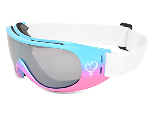 JoJo Siwa Skibrille für Mädchen, für Winter, Schnee, Sport, Mädchen, Snowboardbrille für kleine Kinder (Rosa/Blau) von JoJo Siwa