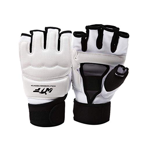 Taekwondo Handschuhe und Fußschutz Boxhandschuhe Kinder Herren Damen Kickbox Training MMA Kampfsport Handschuhe für Boxen Taekwondo Karate Sandsack Sparring (S,Handschuhe) von Joayuezo