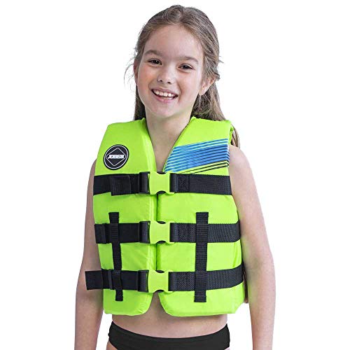 Jobe Junior 50N Wassersport Waterski Jetski Wakeboarding Sicherheitsweste - Top - Limonengrün - Leichtgewicht - Unisex von Jobe