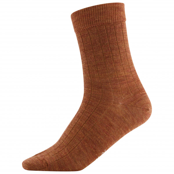 Joha - 4037 Wool Rib Socks Wool/Polyamide/Elasthane - Merinosocken Gr 31-34 braun von Joha