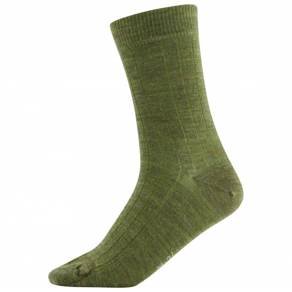 Joha - 4037 Wool Rib Socks Wool/Polyamide/Elasthane - Merinosocken Gr 35-38 oliv von Joha