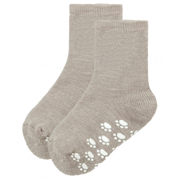 Joha - Kid's 721 Wool Sock Anti-Slip - Hüttenschuhe Gr 19-22 grau von Joha