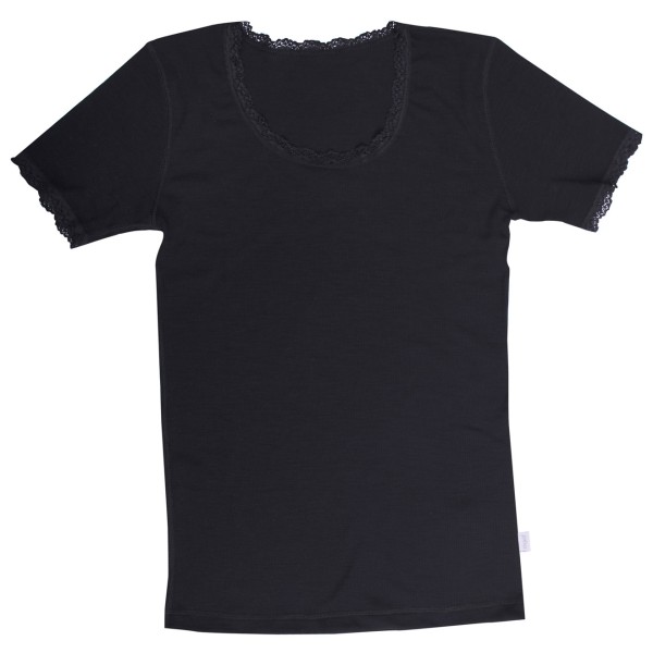 Joha - Women's T-Shirt 70403 - Merinounterwäsche Gr M;XL;XXL schwarz;weiß von Joha