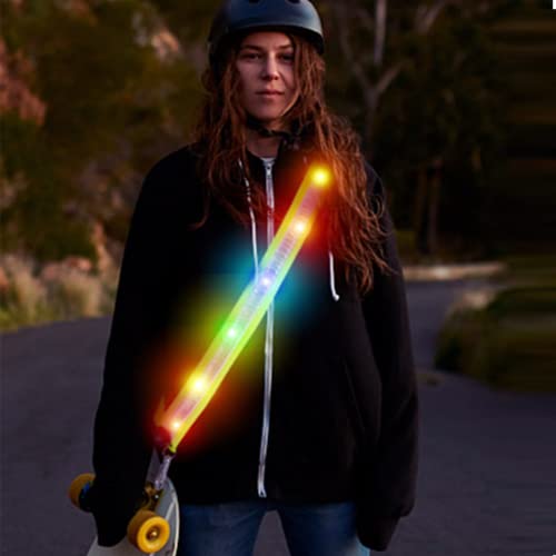 LED Reflektor Gürtel USB Aufladbarer Reflektorband,Gut Sichtbare Reflektoren bei Nacht,Nachtlauf-Sicherheitsausrüstungfür Nächtliche Hundespaziergänge,Laufen,Radfahren für Frauen Männer（Farbe Licht) von Johiux