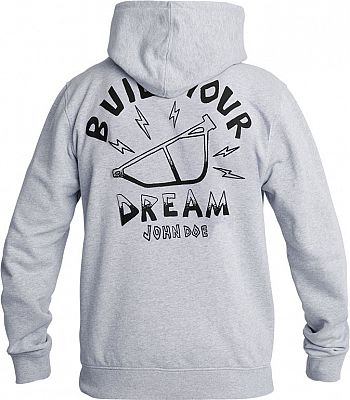 John Doe BYD I, Kapuzenpullover - Grau/Schwarz - M von John Doe