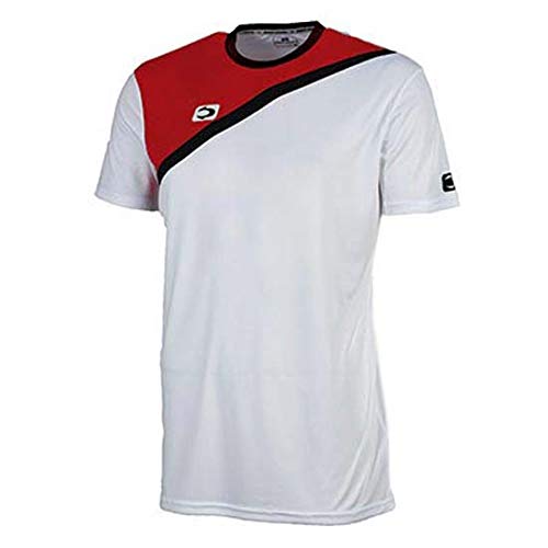 John Smith Jungen Acis T-Shirts, Weiß/Rot, XXS von John Smith