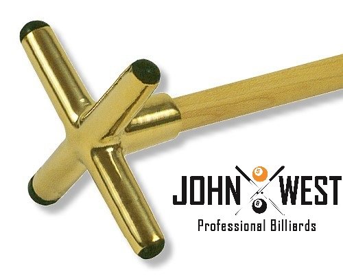 John West Billard Queuebrücke Messing Kreuz von John West