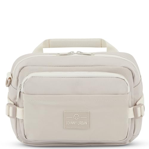 Johnny Urban Bauchtasche Herren & Damen Beige - Travis - Geräumige Gürteltasche Groß für Wandern Reisen Outdoor - Verstellbarer Gurt & Wasserabweisend von Johnny Urban