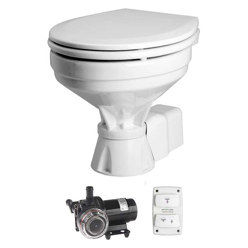 Johnson Pump Aqua T Comfort Silent 47232 Electric Toilet Durchsichtig 40.6 x 43.2 x 48.3 cm von Johnson Pump