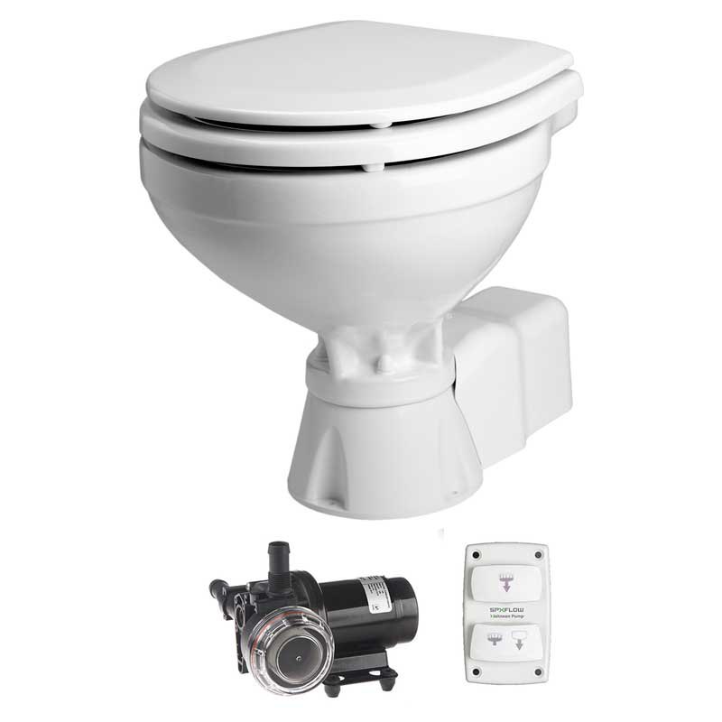 Johnson Pump Aqua T Comfort Silent Electric Toilet Durchsichtig 40.6 x 43.2 x 48.3 cm von Johnson Pump