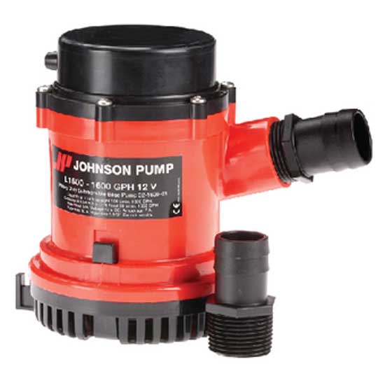 Johnson Pump High Cap Bilge 1600gph Pump Rot,Schwarz 1600 GPH von Johnson Pump