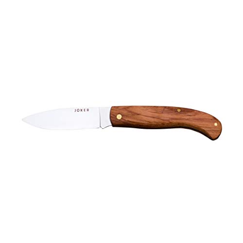 Joker NB78 Kolben Taschenmesser mit Bubingaholzgriff, Edelstahlklinge 8 cm, Angelgerät, Jagd, Camping und Wandern von Joker