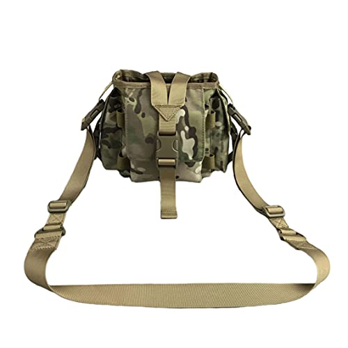 Jolmo Lander MOLLE Canteen Cover Military Style Canteen Pouch with Shoulder Strap Molle Pouch for Canteen Kit Coyote Brown/Olive Drab (Camo) von Jolmo Lander