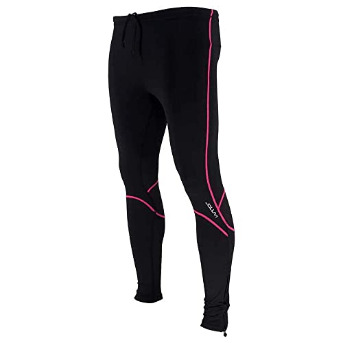 Joluvi Unisex Fit-LYC Pantalones Hose, Schwarz/Neon-Pink, XL von Joluvi