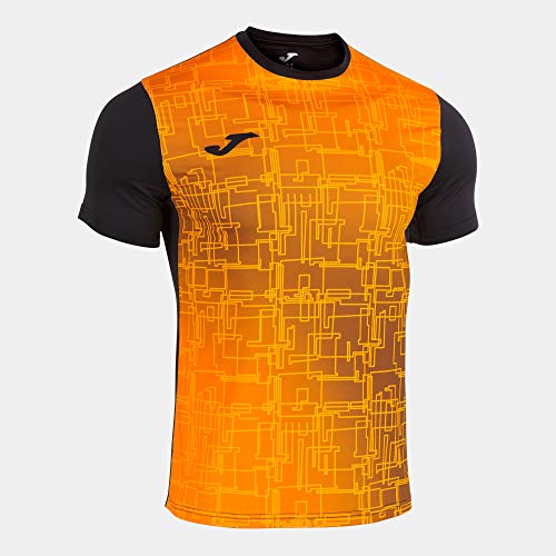 Elite VIII Kurzarm-T-Shirt Schwarz Orange - Junge, 101929.108.XS von Joma