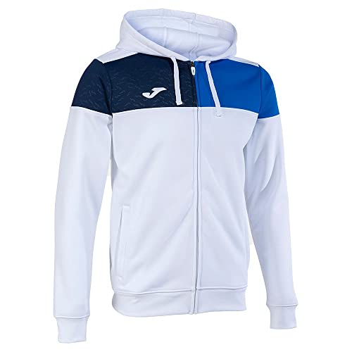 Joma Jacke mit kapuze mann Crew V weiss knigsblau marineblau von Joma