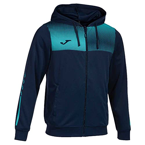 Joma Jacke mit kapuze mann Eco Supernova marineblau neon-türkis von Joma