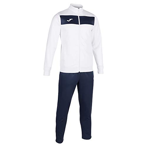 Joma Jungen Academy Trainingsanzug für Herren, weiß/Marineblau, 7XS von Joma