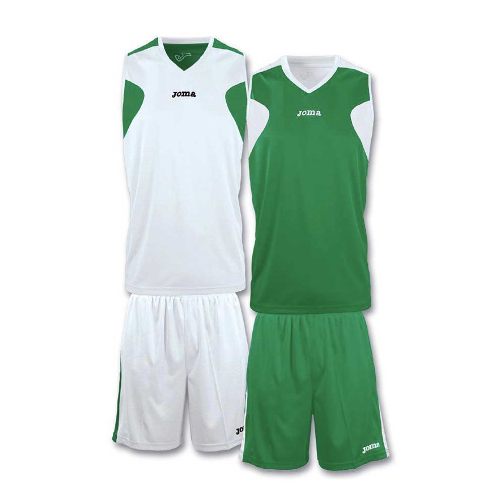 Joma Basket Reversible Set Grün,Weiß XL-2XL Mann von Joma