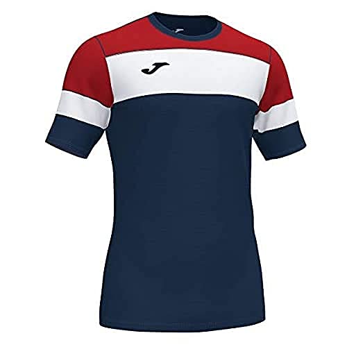 Joma Herren Crew Iv Equip T-Shirts M/C, Marineblau/Rot, 4XS von Joma