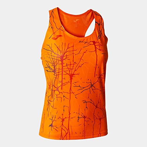 Joma Damen Camiseta de tirantes Élite IX Kurzarm Shirt, Naranja, 4XS von Joma