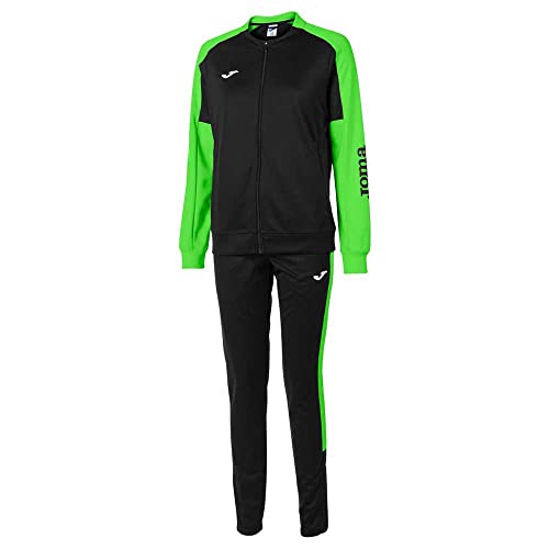 Joma Damen Eco Championship Trainingsanzug, Schwarz/Neongrün, L von Joma