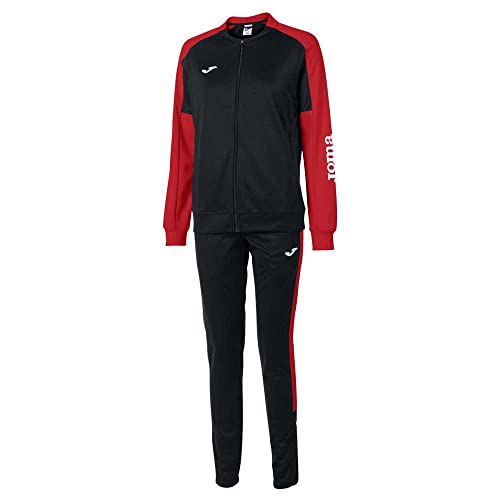 Joma Damen Eco Championship Trainingsanzug, Schwarz/Rot, M von Joma