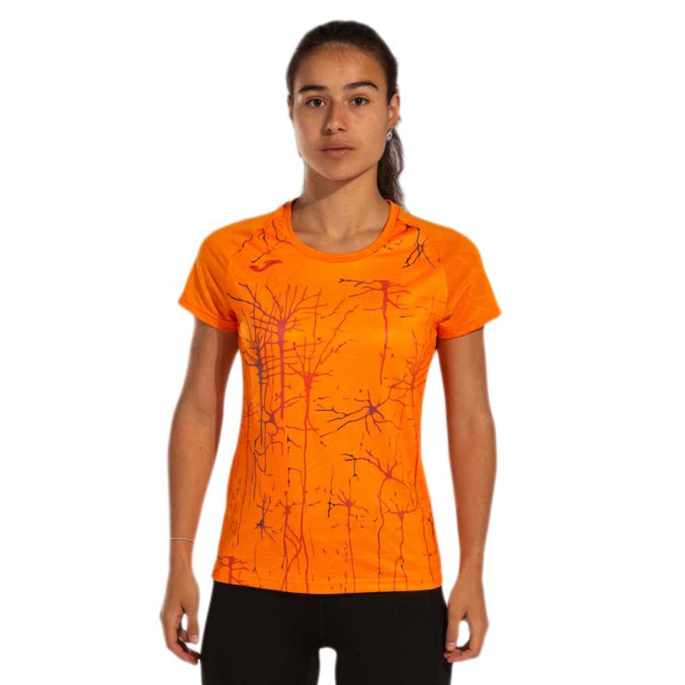 Joma Elite Ix Short Sleeve T-shirt Orange L Frau von Joma