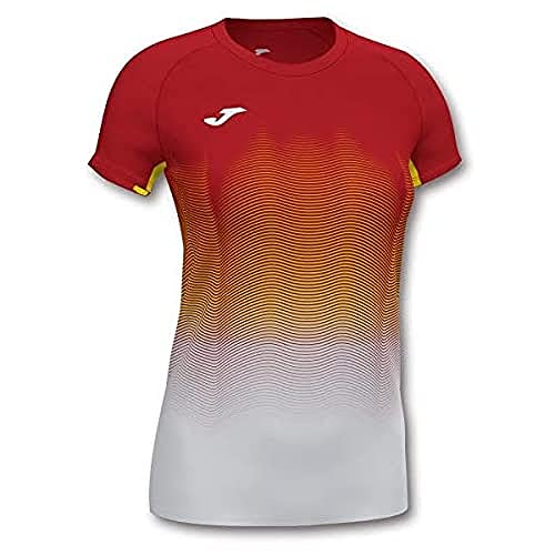 Joma Damen Elite Vii Laufshirt, Rot/Weiß, L von Joma