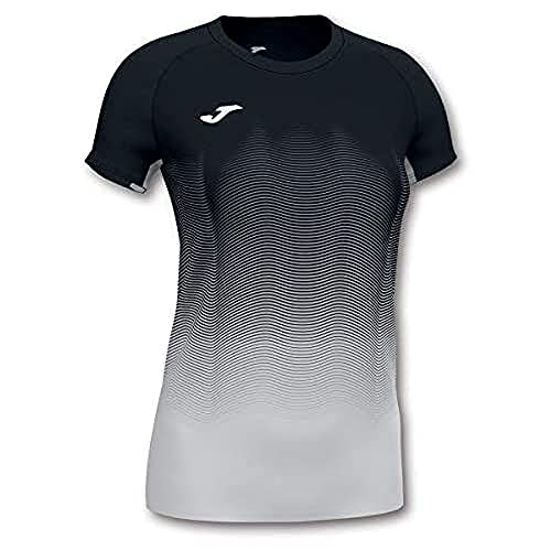 Joma Mädchen Elite Vii Laufshirt, Schwarz-Weiss, XS von Joma