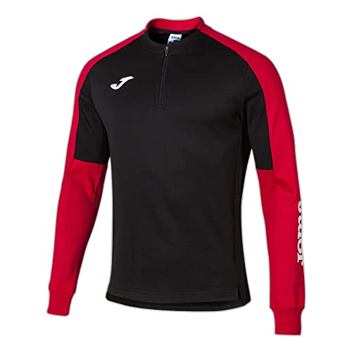 Joma Herren Eco Championship Sweatshirt, Schwarz/Rot, XL von Joma