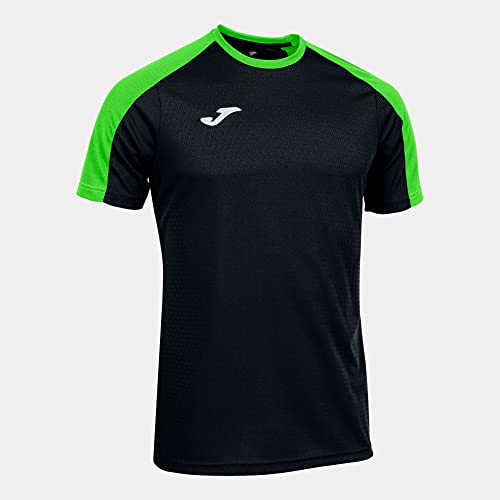 Joma Herren Kurzarm Eco Championship T-Shirt, schwarz/neongrün, XXXXXXS von Joma