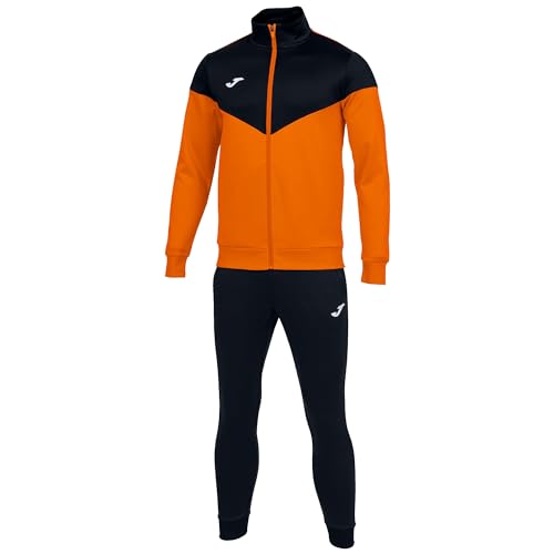 Joma Herren Oxford Trainingsanzug, Orange schwarz, 3XS von Joma