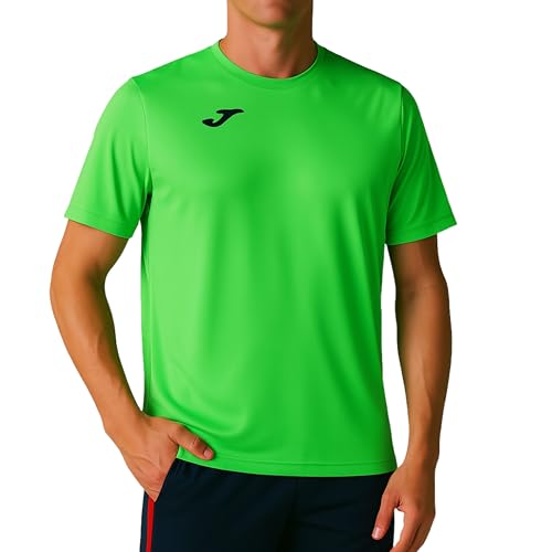 Joma Sports Kombiniertes Kurzarm-T-Shirt Trikot Herren, Grüner Fluor, 6XS-5XS von Joma