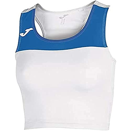 Joma Race T-Shirt, Mädchen, Weiß-Royal, 2XS von Joma