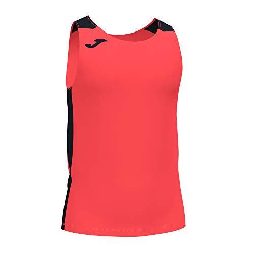 Joma Record II Tanktop Fluorid Coral Schwarz, 102222.041.4xS-3xS von Joma