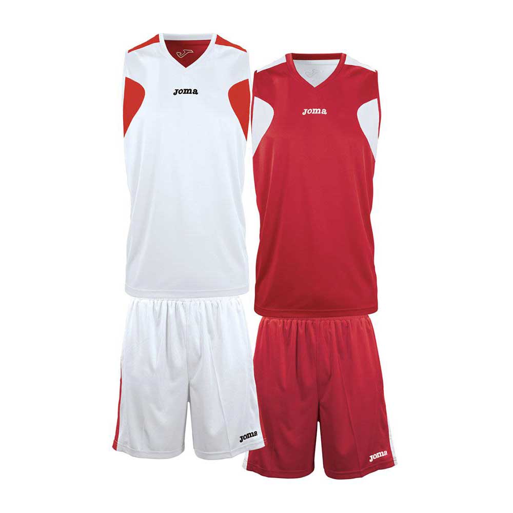 Joma Reversbile Basketball Set Rot,Weiß 10-12 Years von Joma