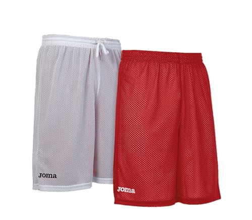 Joma Rookie Basketballshort Wendeshort rot-weiß red-white, 2XL-3XL von Joma