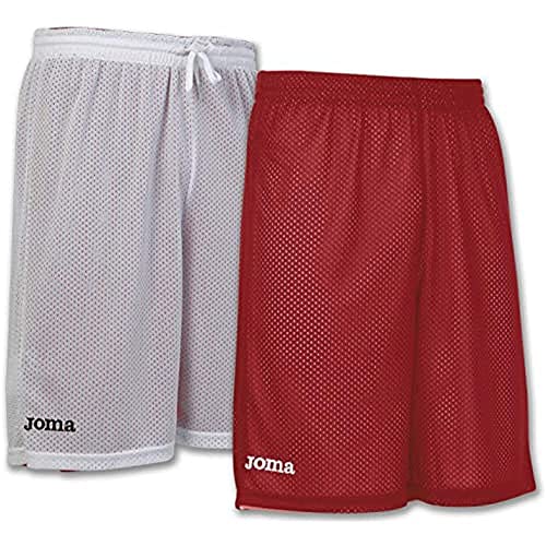Joma Rookie Basketballshort Wendeshort rot-weiß red-white, M von Joma