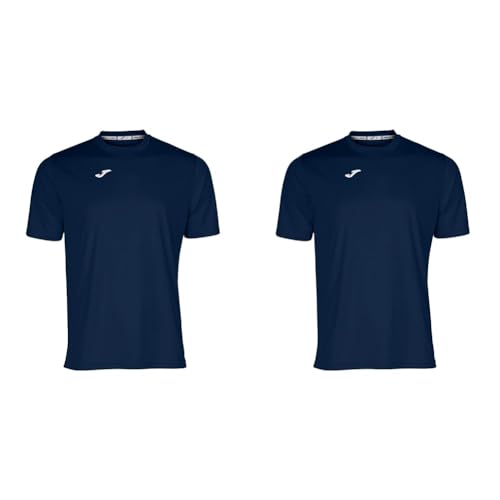 Joma Sports Combi Kombiniertes Kurzarm T Shirt, Marine, L EU (Packung mit 2) von Joma