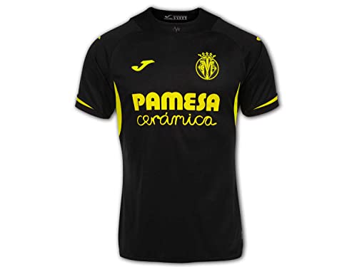 Villarreal CF Offizielles Match-Shirt Dritte Ausstattung 22/23, hirt mit kurzen Armen, Unisex, Schwarz, XL von Joma