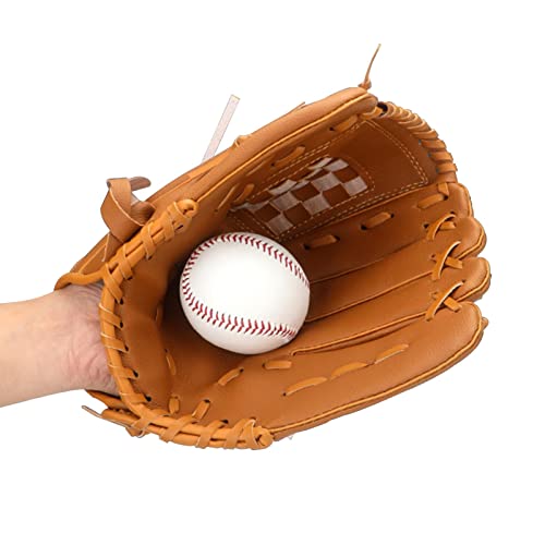 Baseballhandschuh Baseball-Handschuhe zum Werfen der rechten Hand Baseball-Fang- und Pitching-Trainingstools Leder Baseball Glove für Baseball Anfänger & Jugend von Jomewory